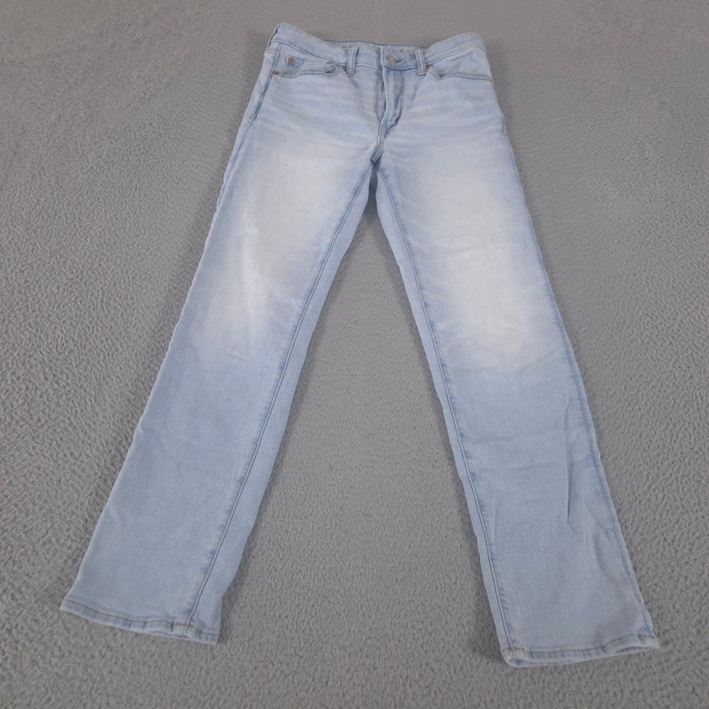 American Eagle Jeans Mens 30x31 Light Wash Athletic Straight Airflex+ Denim